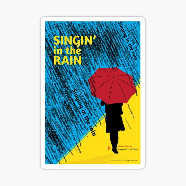 Singin in the rain Sticker