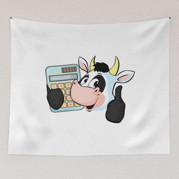 Item preview, Cowculator cow T-shirt. cow pun shirt, calculator shirt T-Shirt designed and sold by dearlydesigns.