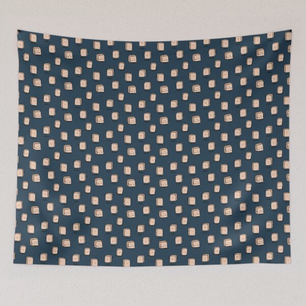 Item preview, Tofu with faces pattern designed and sold by elysialucas.