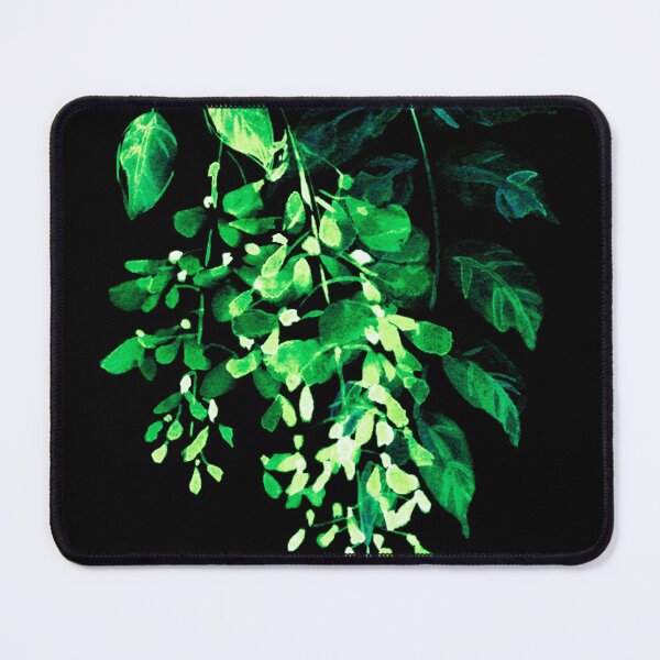Item preview, luminous wisteria on black background designed and sold by clemfloral.