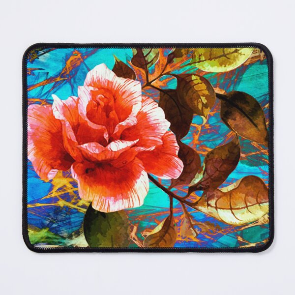 Item preview, rose sur fond abstrait/rose on abstract background designed and sold by clemfloral.