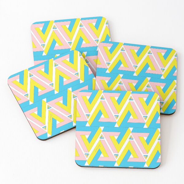 Item preview, Penrose Triangle Pattern -  Primary Colours  (PT-YRB) © (on White) © designed and sold by DesignsByLawerg.