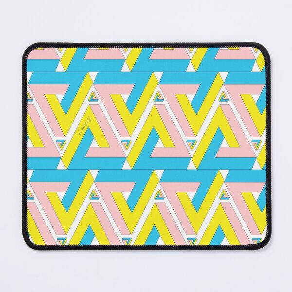 Item preview, Penrose Triangle Pattern -  Primary Colours  (PT-YRB) © (on White) © designed and sold by DesignsByLawerg.