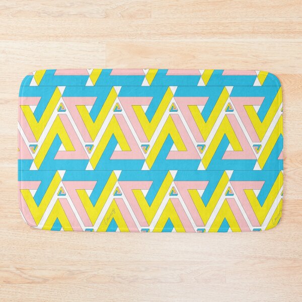 Item preview, Penrose Triangle Pattern -  Primary Colours  (PT-YRB) © (on White) © designed and sold by DesignsByLawerg.