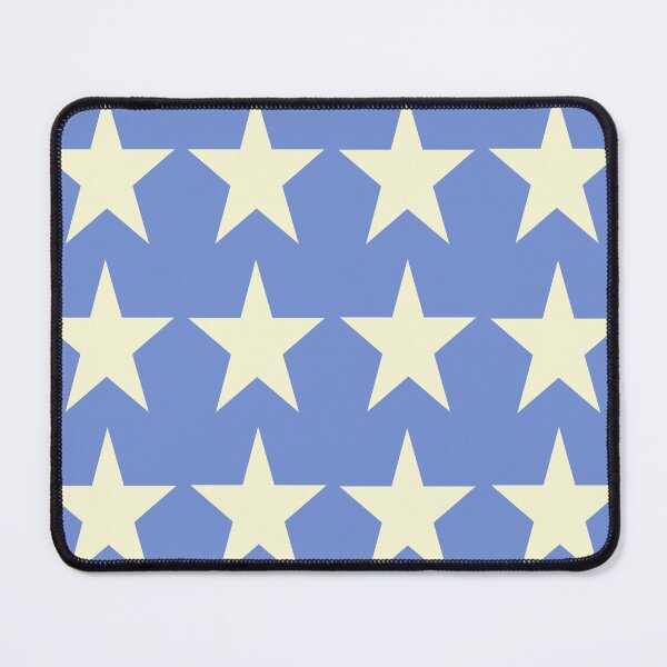 Item preview, Large CREAM and DANUBE BLUE STARS designed and sold by RachelMacht.