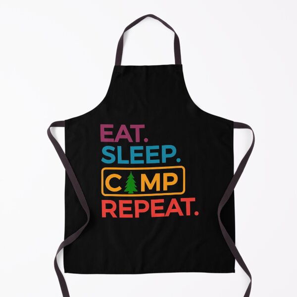 Item preview, Eat Sleep Camp Repeat Color designed and sold by Rooster Syndicate.