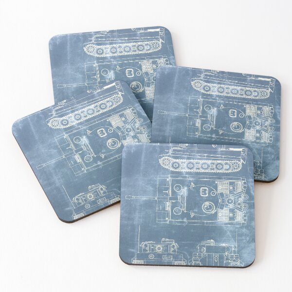 Item preview, Tiger 1 Blueprint (AVAILABLE ON CLOTHING)  designed and sold by MW-Official.