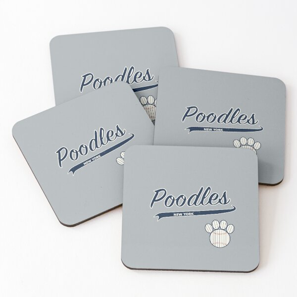 Item preview, Poodle NEW YORK Baseball Script designed and sold by 8PawsStudio.