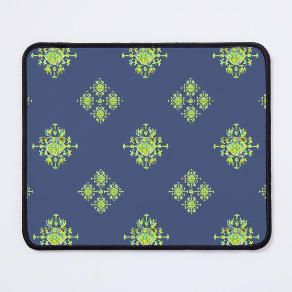 Item preview, Bright Truth Ornamental 1 on Dark Periwinkle Blue Repeat 5748 designed and sold by Art in My Loft.