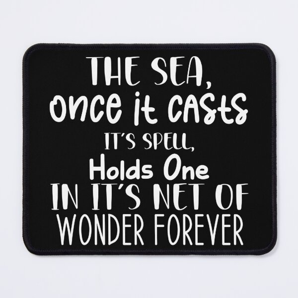 Item preview, The sea, once it casts its spell, holds one in its net of wonder forever - Sailing Sailor Sarcastic Funny Hilarious Present For Mom, Dad , Girlfriend Or Boyfriend designed and sold by Aymanclothings.