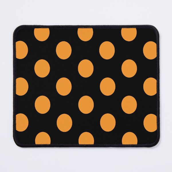 Item preview, Large ORANGE and BLACK POLKA DOTS designed and sold by RachelMacht.