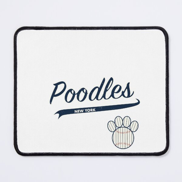 Item preview, Poodle NEW YORK Baseball Script designed and sold by 8PawsStudio.