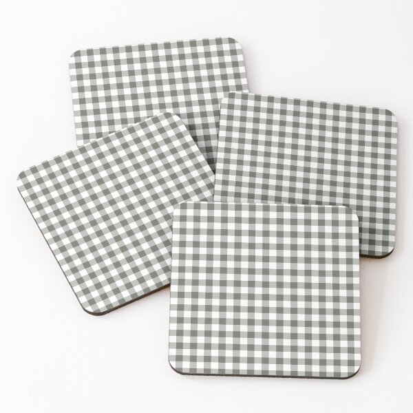 Artikelvorschau, Dark Green and White Buffalo Plaid Pattern Pairs Sherwin Williams 2022 Popular Color Rosemary SW 6187 entworfen und verkauft von ColorOfTheYears.