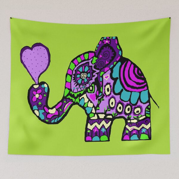 Item preview, painted elephant designed and sold by Maureen Zaharie.
