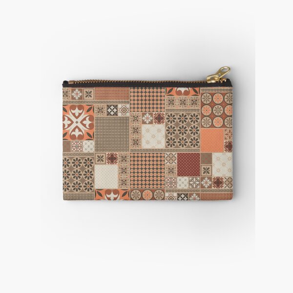 Item preview, Alhambra Tiles Orange Beige Burgundy Red Rust Brown designed and sold by Delinda Graphic Studio.