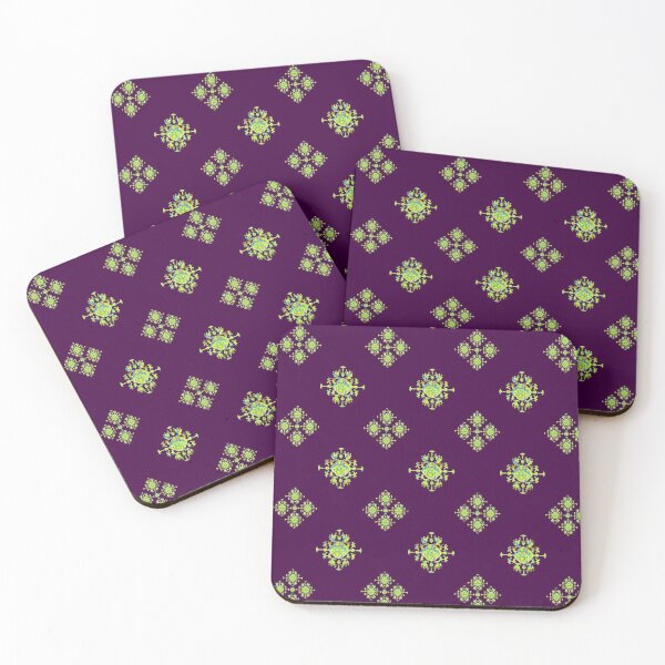Item preview, Bright Truth Ornamental 1 on Dark Plum Repeat 5748 designed and sold by Art in My Loft.