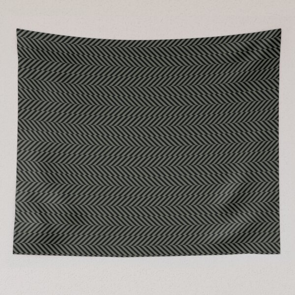 Aperçu de l'œuvre Dark Green and Black Hypnotic Stripe Pattern Pairs Sherwin Williams 2022 Popular Color Rosemary SW 6187 créée et vendue par ColorOfTheYears.