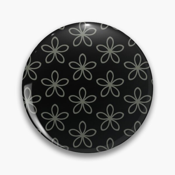 Artikelvorschau, Dark Green and Black Minimal Flower Pattern Pairs Sherwin Williams 2022 Popular Color Rosemary SW 6187 entworfen und verkauft von ColorOfTheYears.