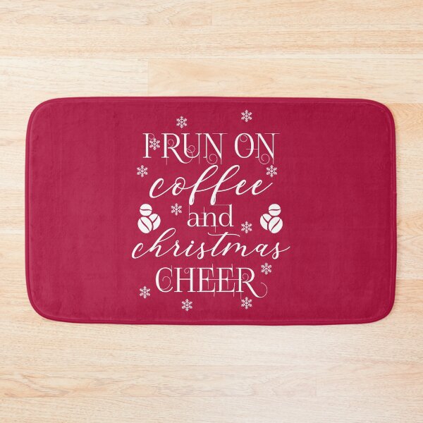 Item preview, I run on coffee and Christmas cheer - funny Christmas quotes - funny Christmas designed and sold by Alice-Elgawi.