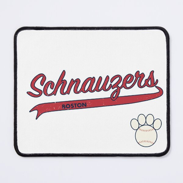 Item preview, Schnauzer BOSTON Baseball Script designed and sold by 8PawsStudio.