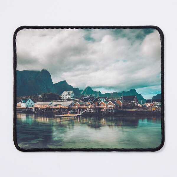 Item preview, sakrisoy fishing village lofoten norway designed and sold by Konstantin Kowarsch.