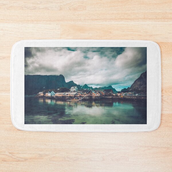 Item preview, sakrisoy fishing village lofoten norway designed and sold by Konstantin Kowarsch.