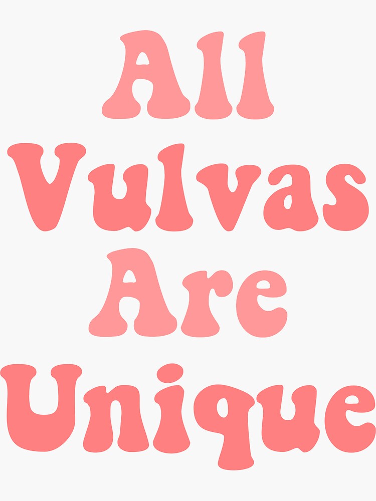 All Vulvas Are Unique Sex Education Season 3 Aimee Quote Sex Positive Feminist Pink Sticker