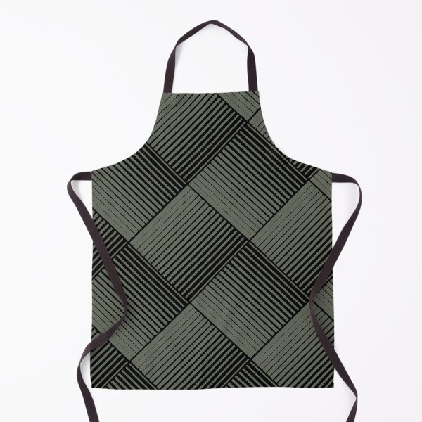 Artikelvorschau, Dark Green and Black Square Mosaic Stripe Pattern Pairs Sherwin Williams 2022 Popular Color Rosemary SW 6187 entworfen und verkauft von ColorOfTheYears.