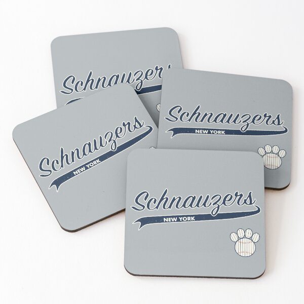 Item preview, Schnauzer NEW YORK Baseball Script designed and sold by 8PawsStudio.