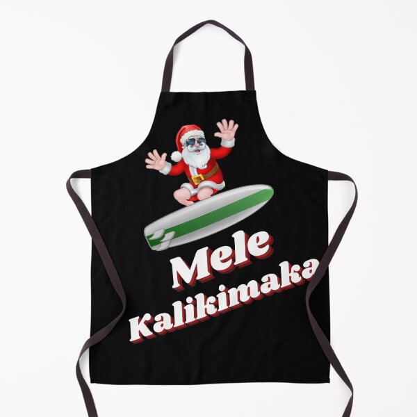 Item preview, Mele Kalikimaka Hawaiian Merry Christmas Surfing Santa designed and sold by Vibbin4Life33.