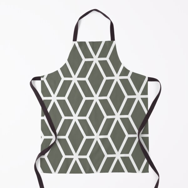 Artikelvorschau, Dark Green and White Tessellation Line Pattern 16 Pairs Sherwin Williams 2022 Popular Color Rosemary SW 6187 entworfen und verkauft von ColorOfTheYears.