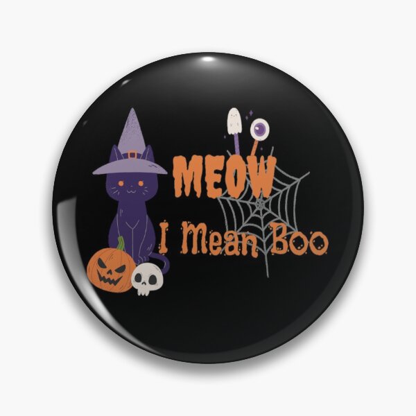 Item preview, Meow I Mean Boo funny halloween cat design designed and sold by Simi2020.
