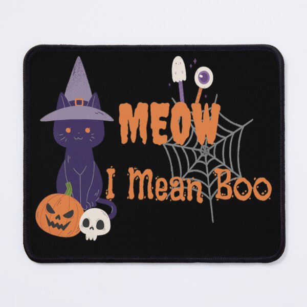 Item preview, Meow I Mean Boo funny halloween cat design designed and sold by Simi2020.