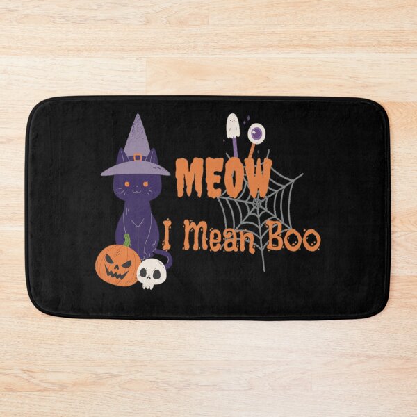 Item preview, Meow I Mean Boo funny halloween cat design designed and sold by Simi2020.