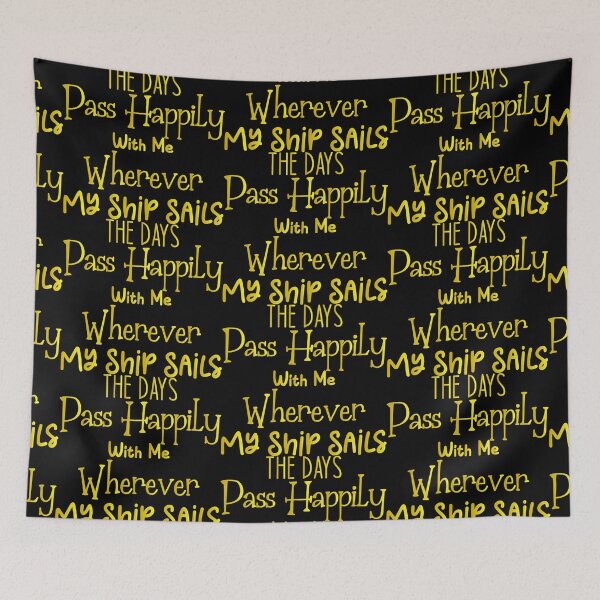 Item preview, The days pass happily with me wherever my ship sails - Sailing Sailor Sarcastic Funny Hilarious Present For Mom, Dad , Girlfriend Or Boyfriend designed and sold by Aymanclothings.