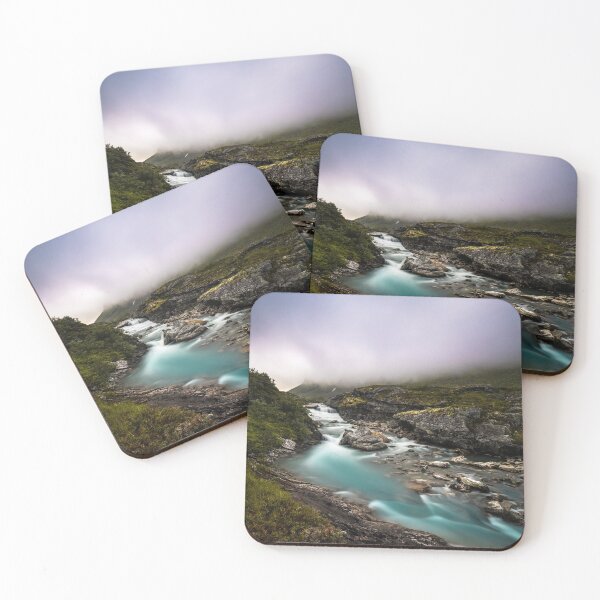 Item preview, River Long exposure photography in norwegian scenery designed and sold by Konstantin Kowarsch.