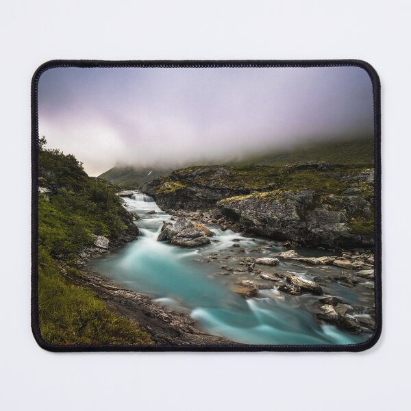 Item preview, River Long exposure photography in norwegian scenery designed and sold by Konstantin Kowarsch.