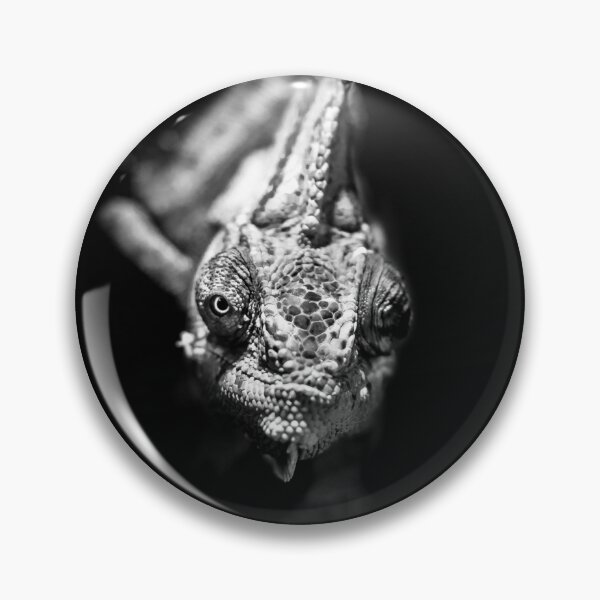 Item preview, Chameleon Black and White With staring eye designed and sold by Konstantin Kowarsch.
