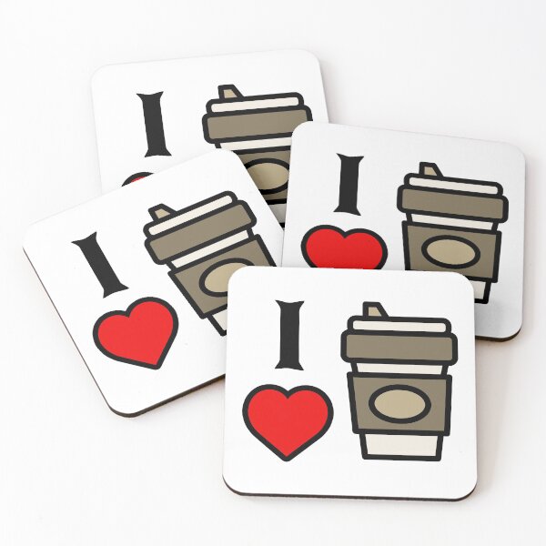 Item preview, I Love Coffee With Heart  designed and sold by AwesomeDistrict.