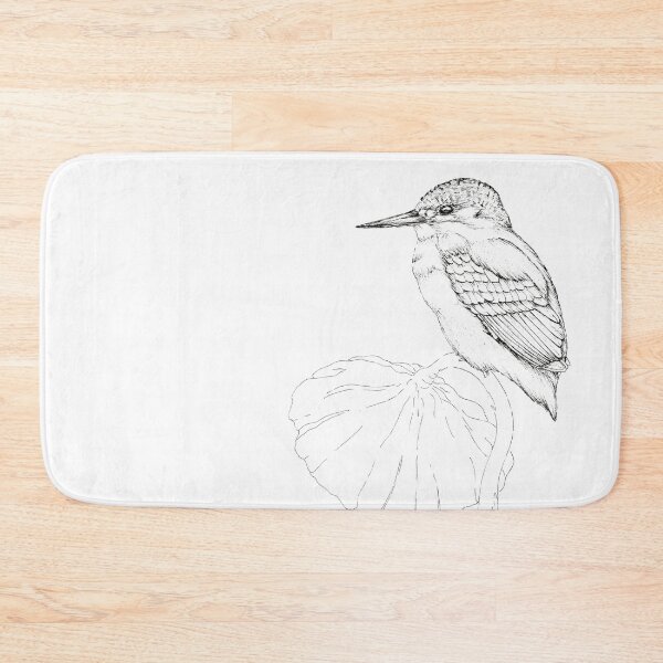 Item preview, Kingfisher black and white designed and sold by PetitMartin.