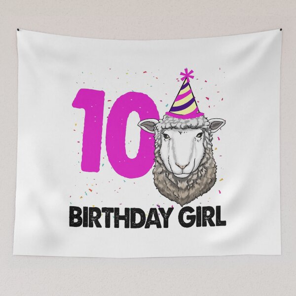 Item preview, Birthday Girl 10 Sheep designed and sold by Bendthetrend.