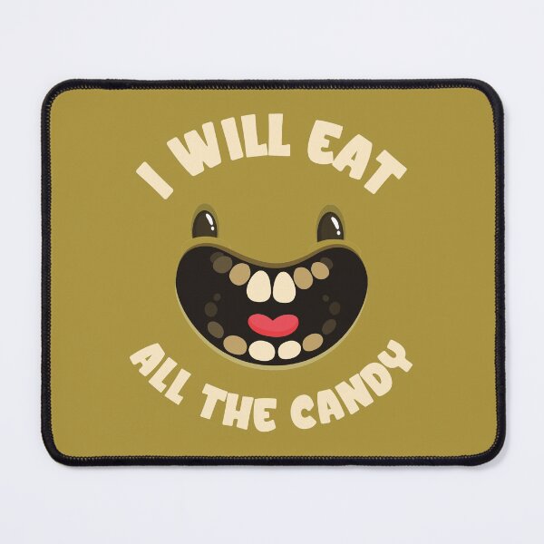 Item preview, I will eat all the candy - Halloween Trick or Treat designed and sold by Kidzz.