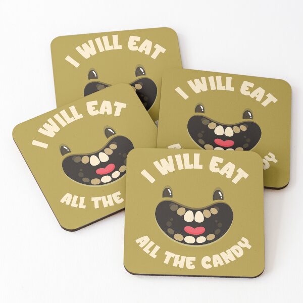 Item preview, I will eat all the candy - Halloween Trick or Treat designed and sold by Kidzz.