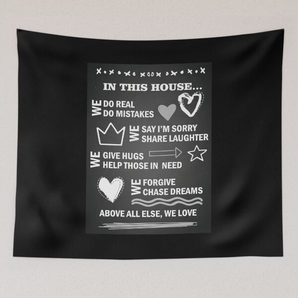 Item preview, House Rules. Phrases lettering for home. Home Decor. designed and sold by HeliMalereiArt.