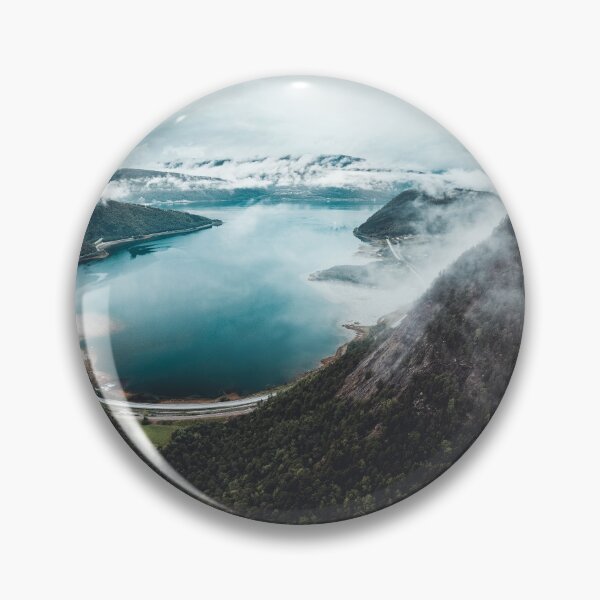 Item preview, Aerial View of a Forest with coast in Norway designed and sold by Konstantin Kowarsch.