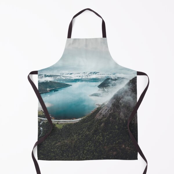 Item preview, Aerial View of a Forest with coast in Norway designed and sold by Konstantin Kowarsch.