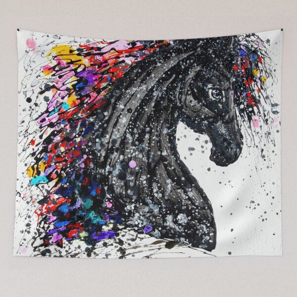 Item preview, Abstract Horse Number 3 Jackson Pollock Inspiration by OLena Art designed and sold by Rocky Mountain Artistry.