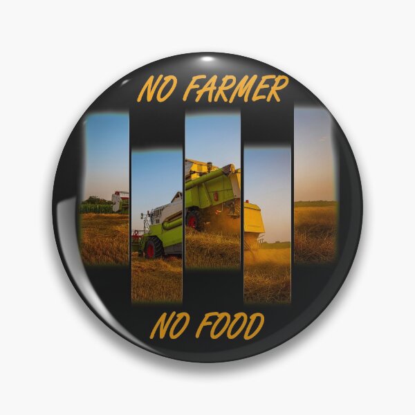 Item preview, No farmers, no food with combine designed and sold by marosi.