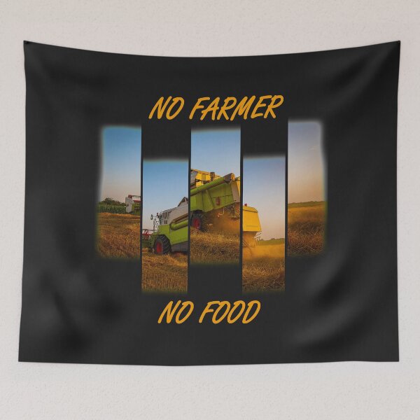 Item preview, No farmers, no food with combine designed and sold by marosi.