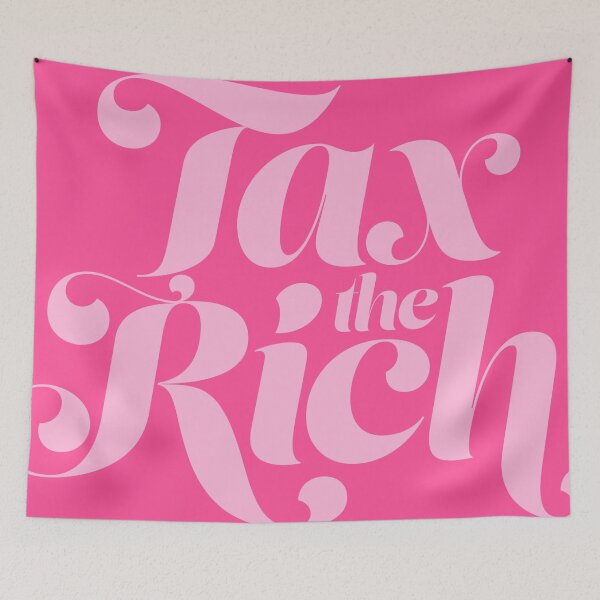 Item preview, tax the rich pink designed and sold by prismatic paper co.